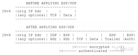 IPsec ESP 数据包的 UDP 封装