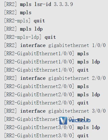 路由反射器优化VPN骨干层配置与管理