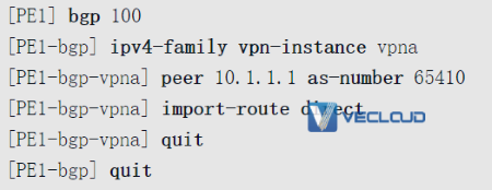 路由反射器优化VPN骨干层配置与管理