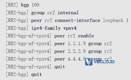 路由反射器优化VPN骨干层配置与管理