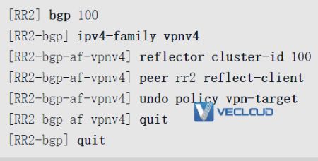 路由反射器优化VPN骨干层配置与管理