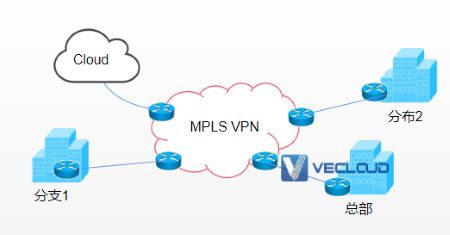 某测量仪器企业MPLS多分支组网方案