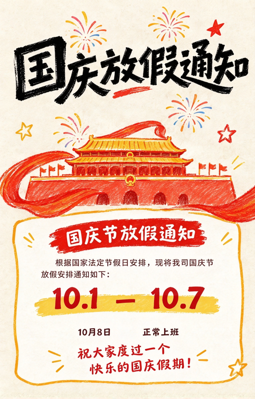  2026年国庆放假通知！！！